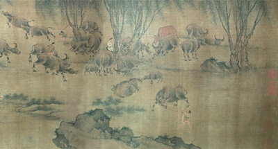 《百牛图（局部），北宋末南宋初画家李唐所画